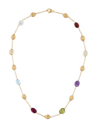 Marco Bicego 18K Multistone Siviglia Station Necklace