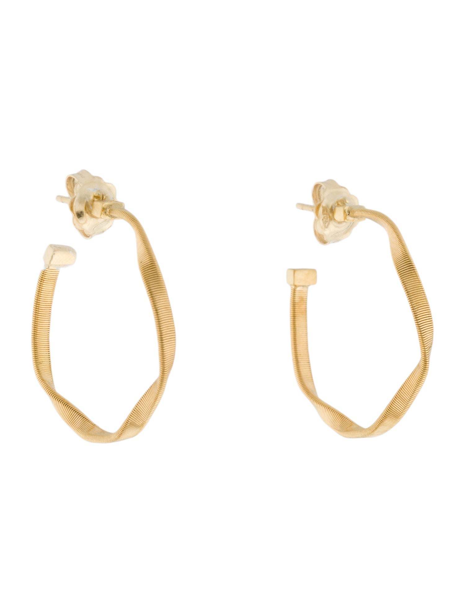 Marco Bicego 18K Twisted Small Hoop Earrings