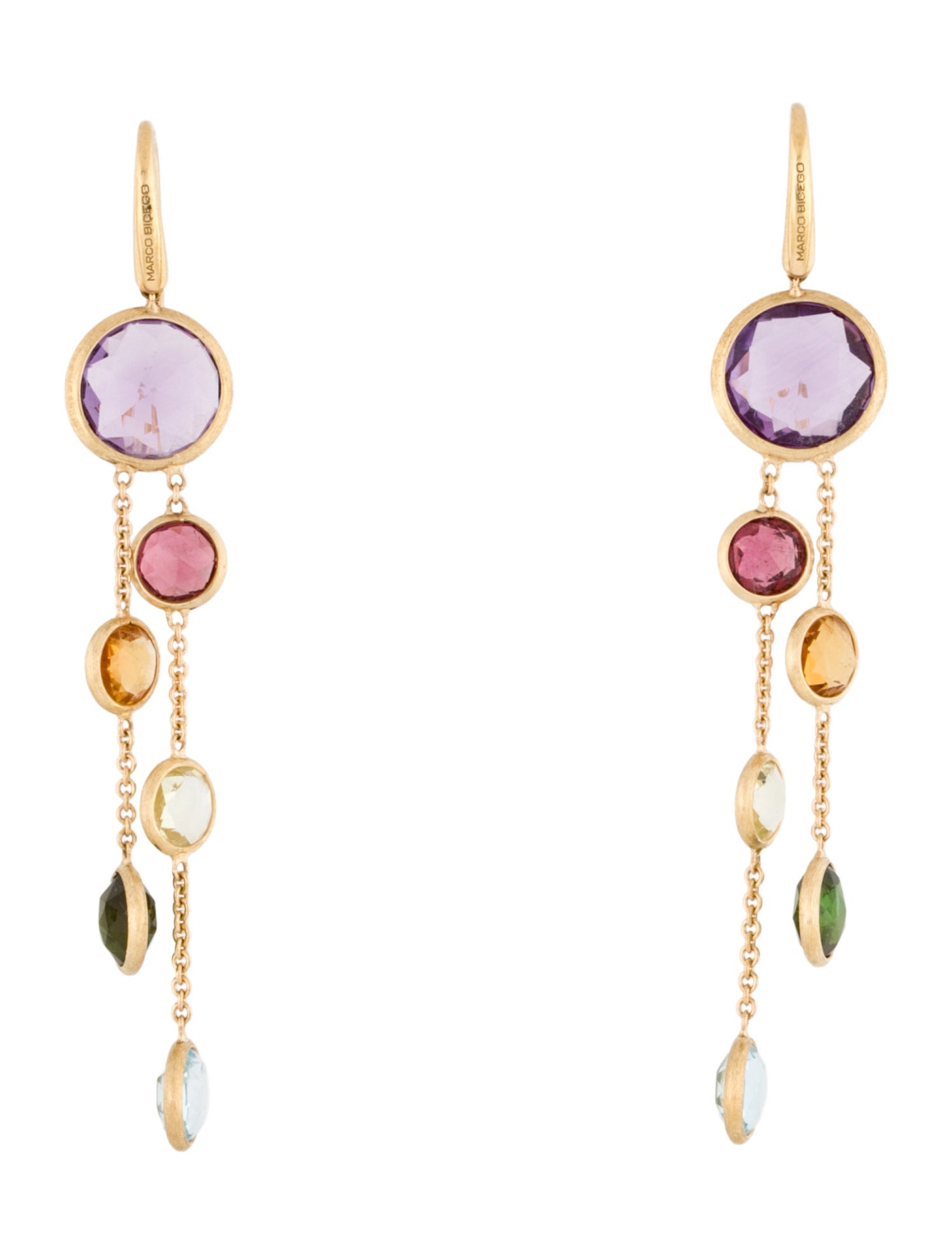 Marco Bicego 18K Jaipur Multi-Stone Drop Earrings