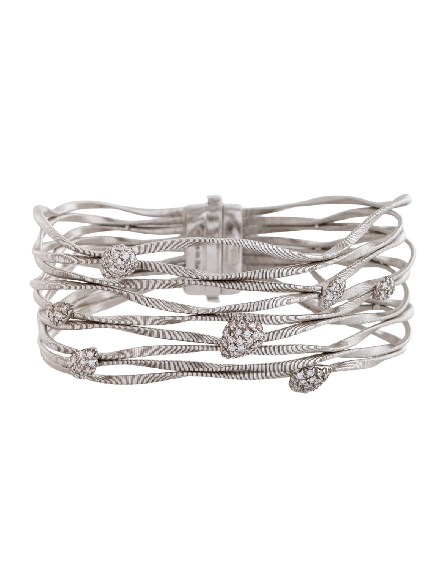 Marco Bicego 18K Diamond Marrakech Nine Strand Bracelet