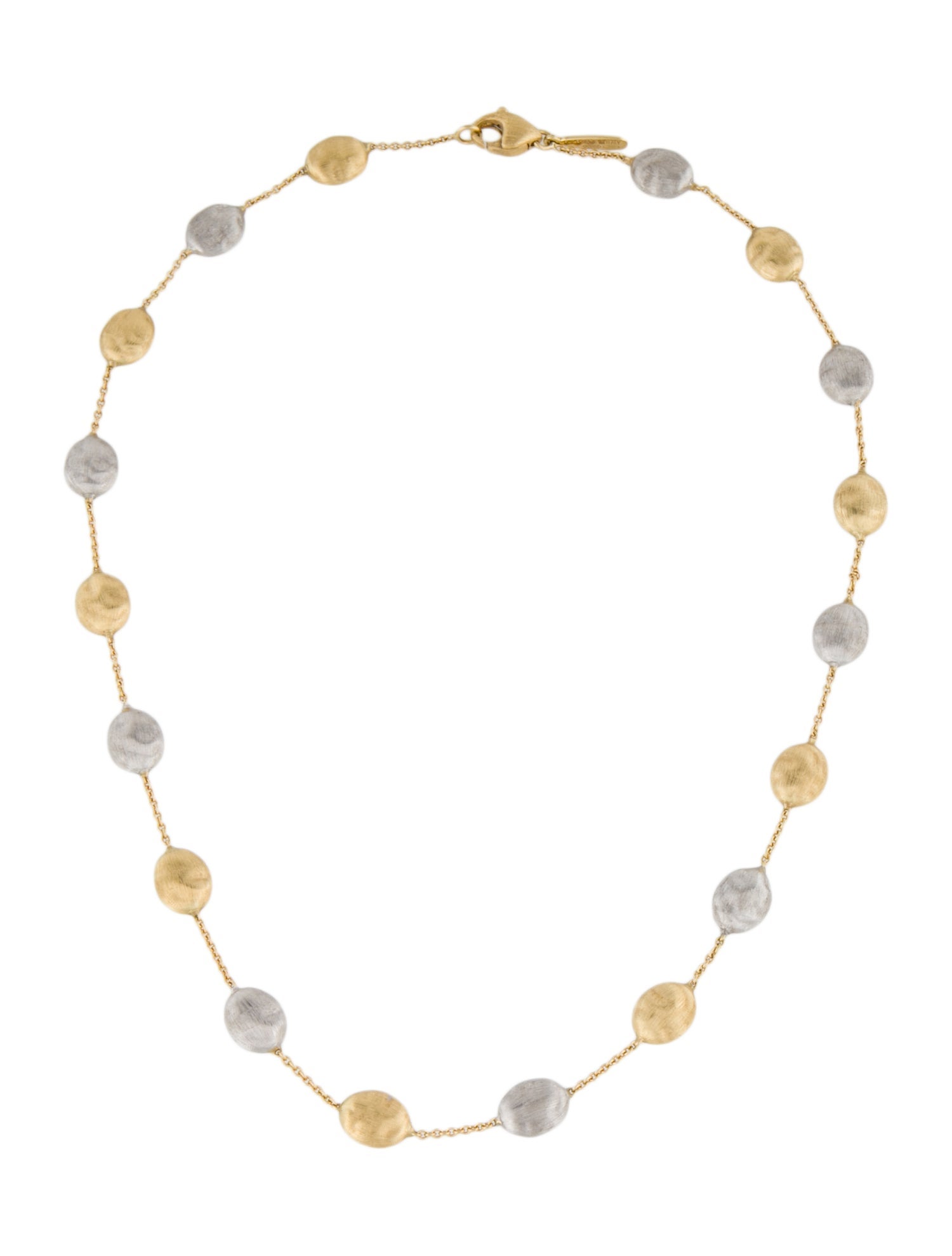 Marco Bicego 18K Siviglia Medium Bean Station Necklace