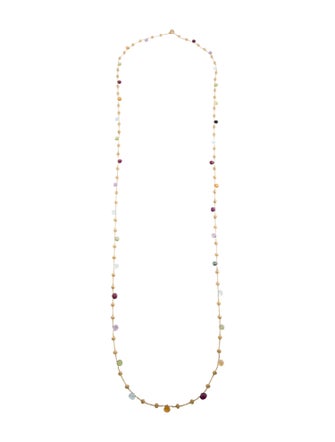Marco Bicego 18K Multistone Long Necklace