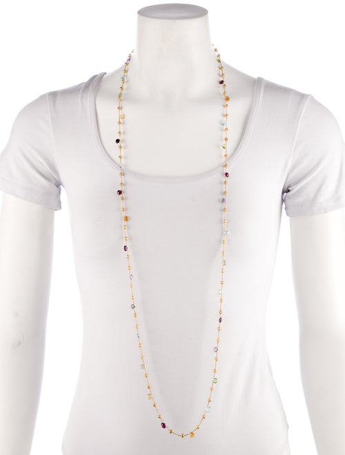 Marco Bicego 18K Multistone Long Necklace