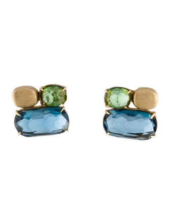 Marco Bicego 18K Topaz & Tourmaline Murano Stud Earrings