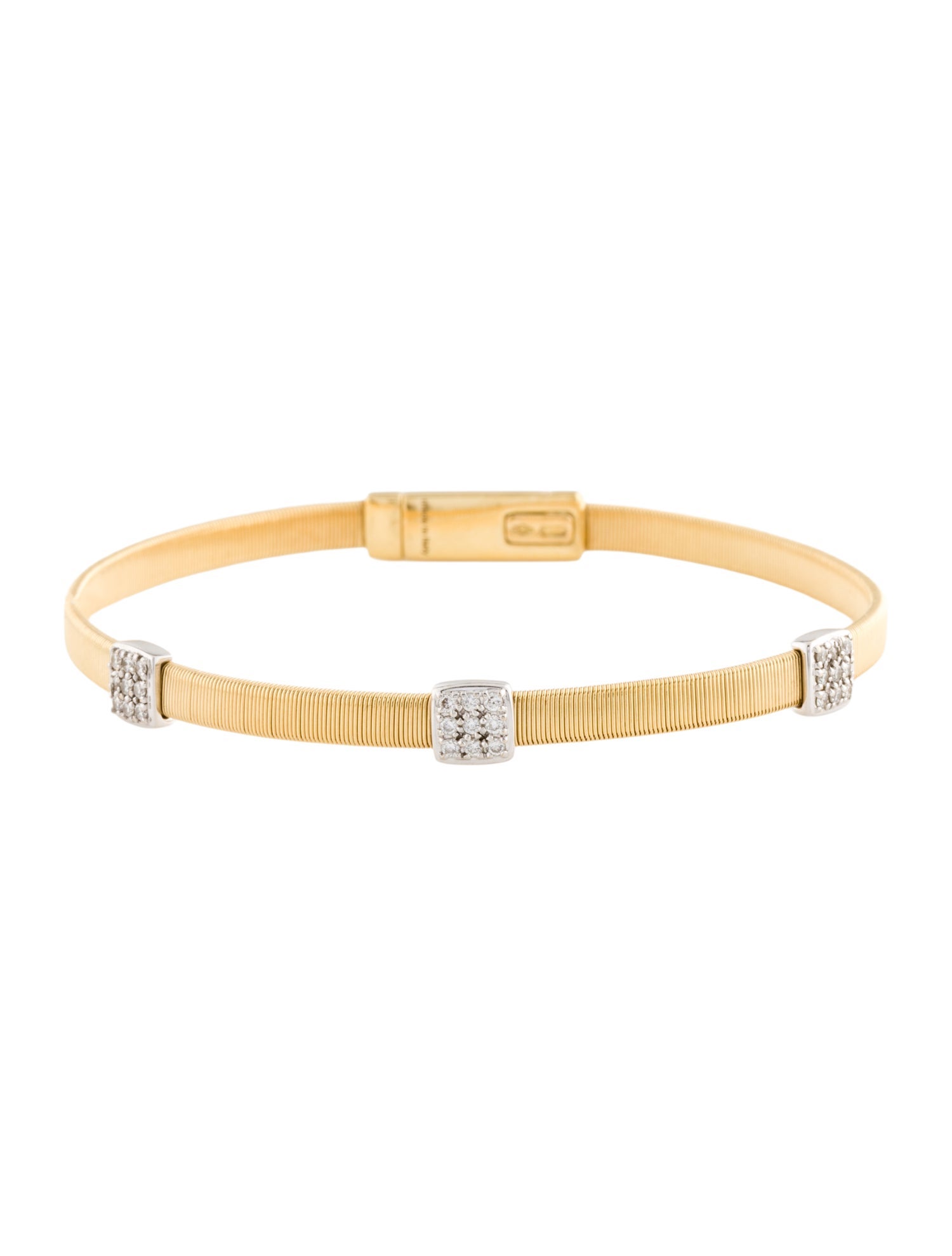 Marco Bicego 18K Diamond Masai Three Station Bracelet