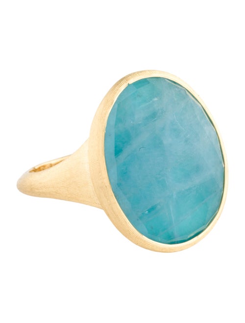 Marco Bicego 18K Aquamarine Lunaria Cocktail Ring