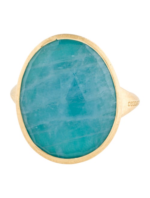 Marco Bicego 18K Aquamarine Lunaria Cocktail Ring
