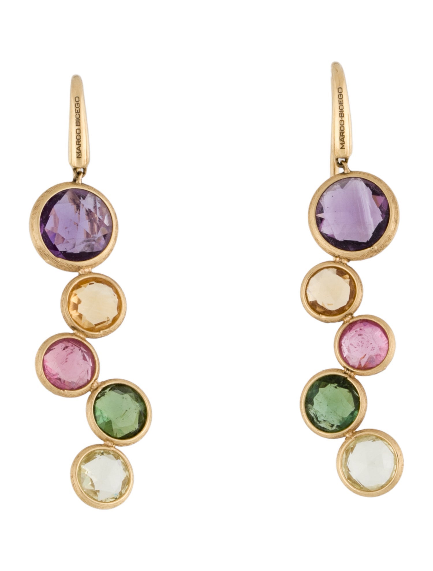 Marco Bicego 18K Multi-stone Jaipur Color Drop Earrings