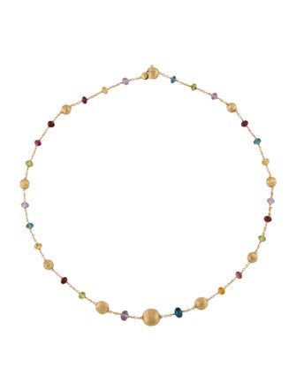 Marco Bicego 18K Multi Stone Station Necklace