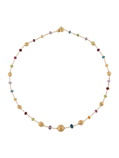 Marco Bicego 18K Multi Stone Station Necklace