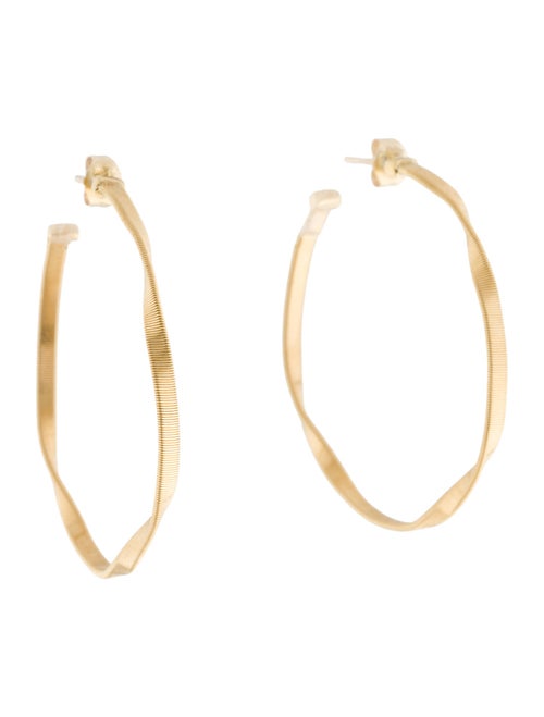Marco Bicego 18K Twisted Medium Hoop Earrings