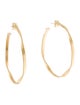 Marco Bicego 18K Twisted Medium Hoop Earrings
