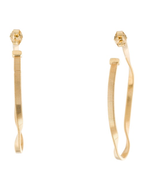 Marco Bicego 18K Twisted Medium Hoop Earrings