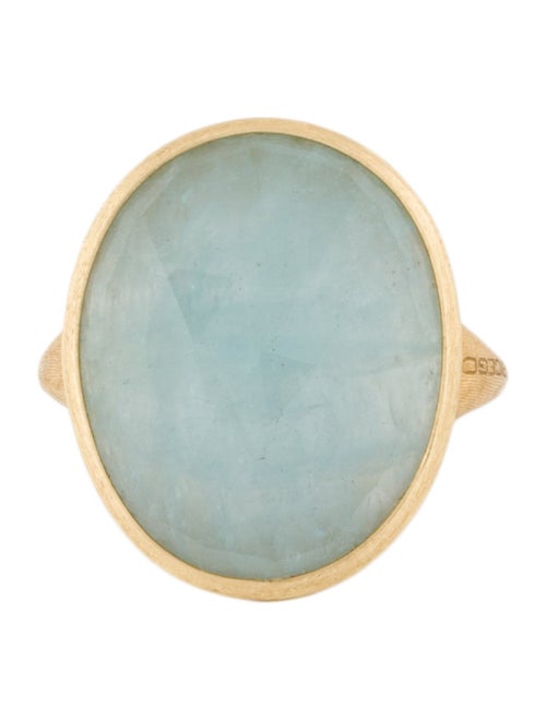 Marco Bicego 18K Aquamarine Lunaria Cocktail Ring