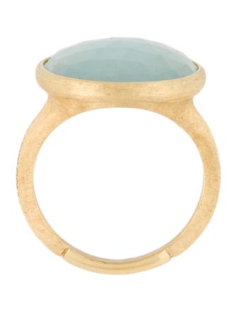 Marco Bicego 18K Aquamarine Lunaria Cocktail Ring