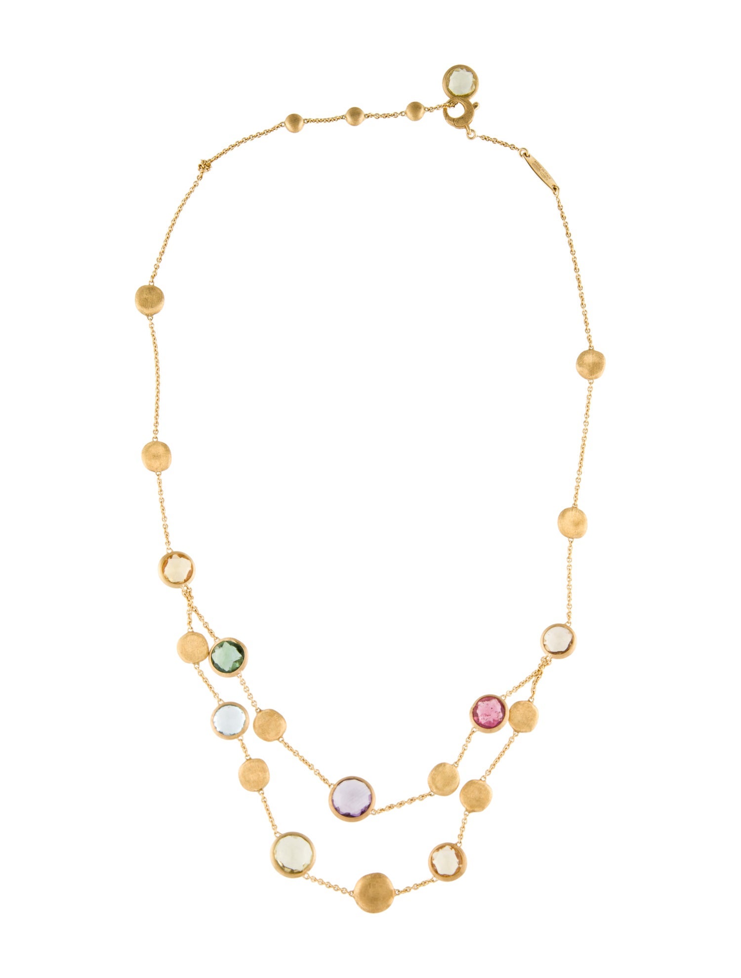 Marco Bicego 18K Multistone Jaipur Station Necklace