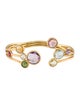 Marco Bicego 18K Multisone Three Row Cuff Bracelet