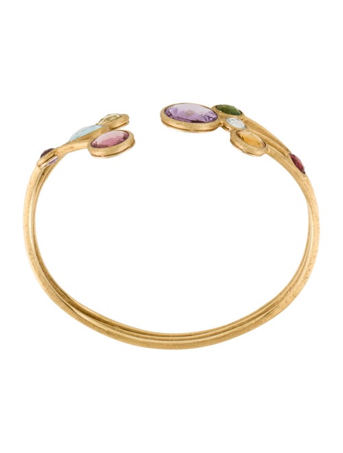 Marco Bicego 18K Multisone Three Row Cuff Bracelet