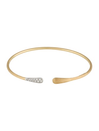 Marco Bicego 18K Diamond Lucia Kissing Cuff Bracelet