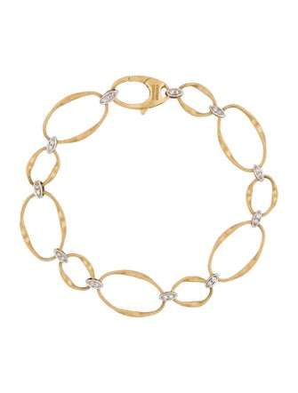 Marco Bicego 18K Diamond Flat Link Bracelet