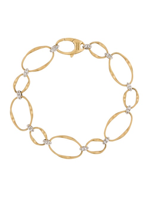 Marco Bicego 18K Diamond Flat Link Bracelet