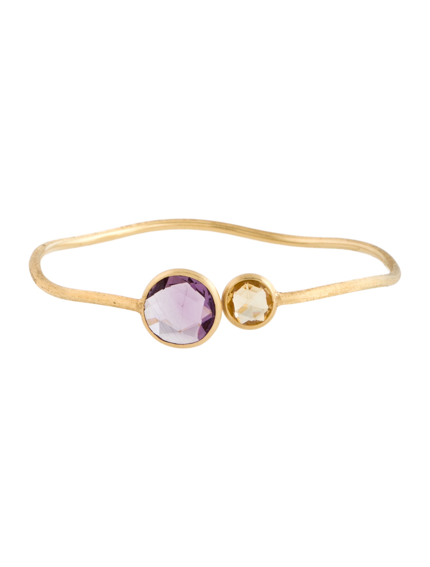 Marco Bicego 18K Amethyst & Citrine Jaipur Cuff Bracelet