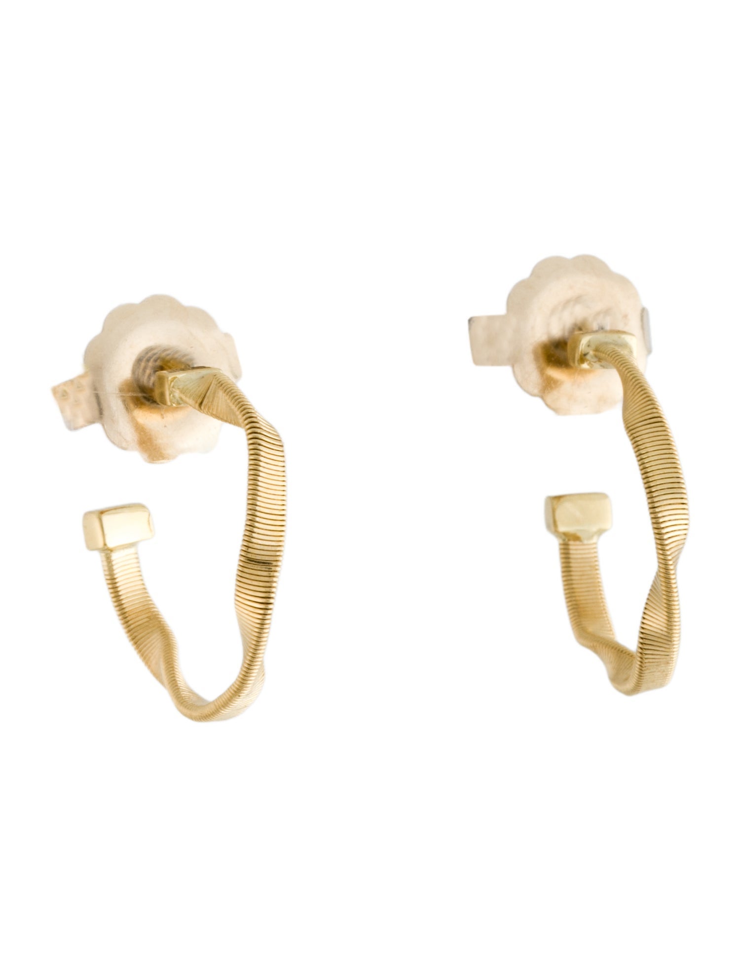 Marco Bicego 18K Twisted Hoop Earrings