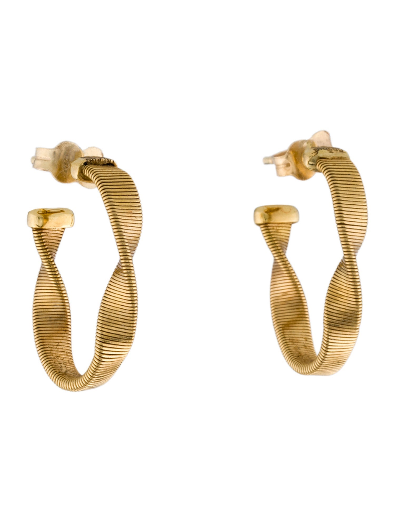Marco Bicego 18K Marrakech Twisted Hoop Earrings