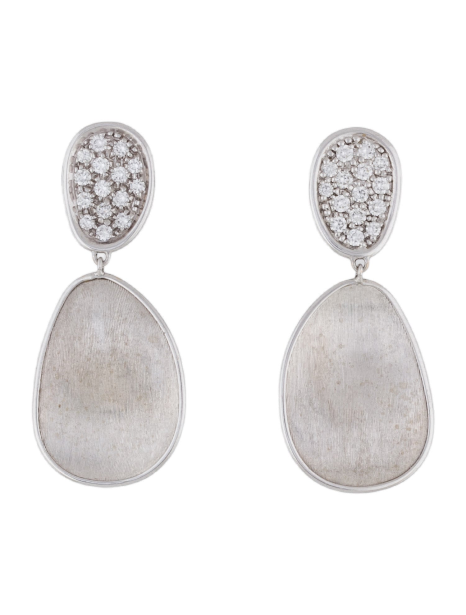 Marco Bicego 18K Diamond Lunaria Drop Earrings