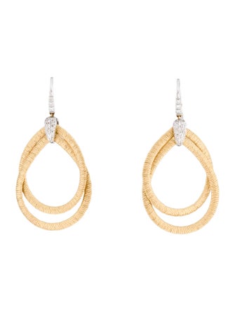 Marco Bicego 18K Diamond Cairo Woven Drop Earrings