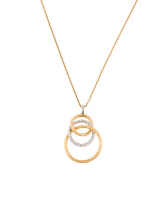 Marco Bicego 18K Diamond Jaipur Link Pendant Necklace