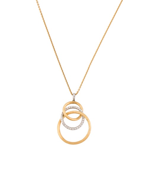 Marco Bicego 18K Diamond Jaipur Link Pendant Necklace