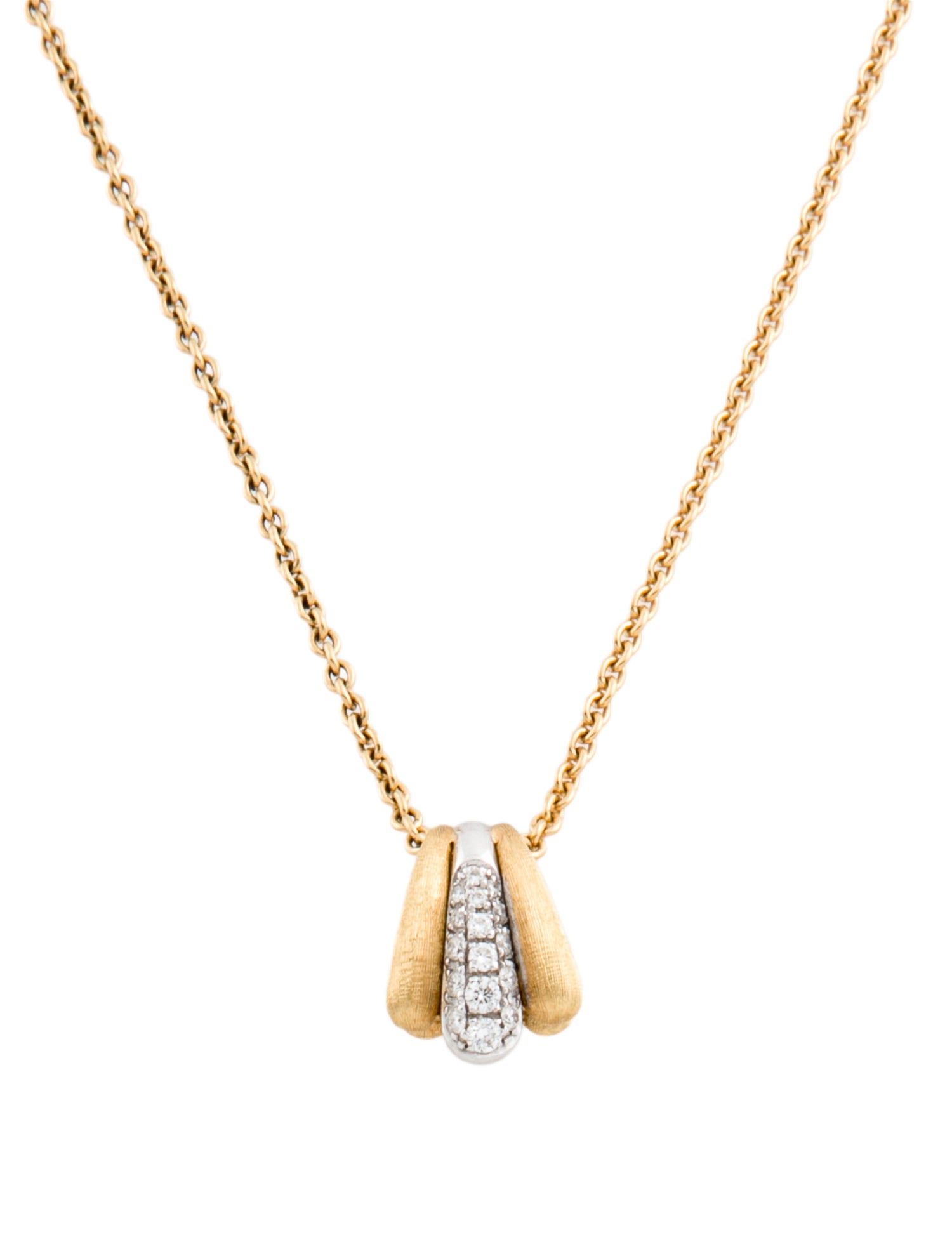 Marco Bicego 18K Diamond Lucia Pendant Necklace