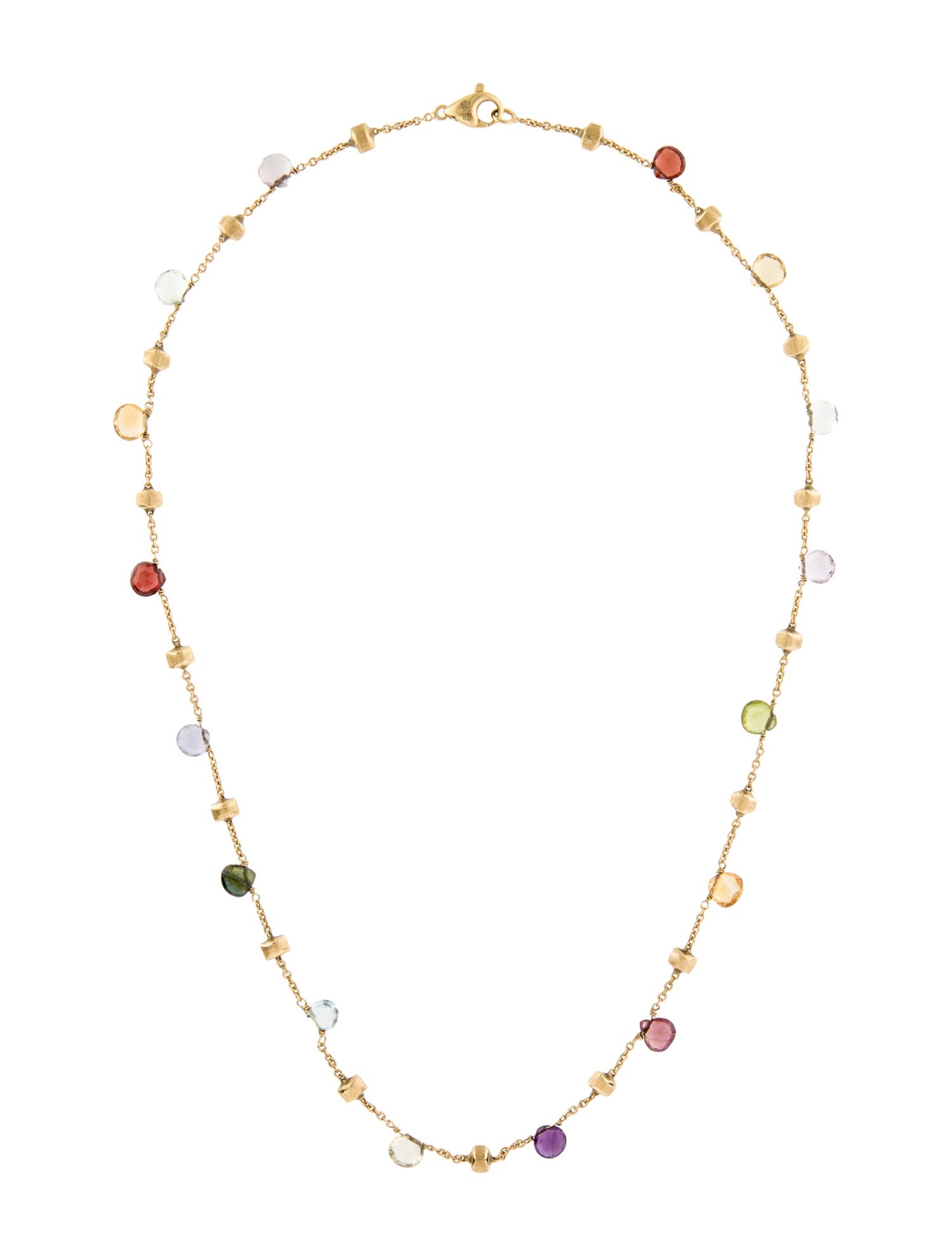 Marco Bicego 18K Multistone Station Necklace