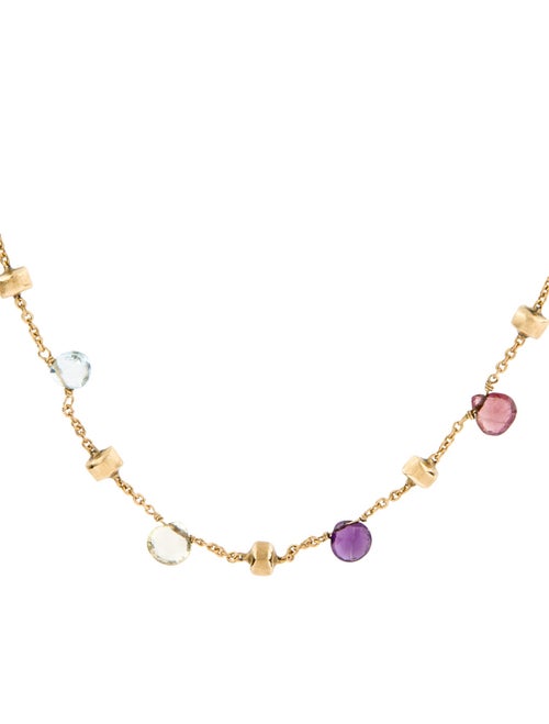 Marco Bicego 18K Multistone Station Necklace