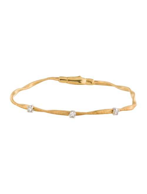 Marco Bicego 18K Diamond Twisted Coil Bracelet