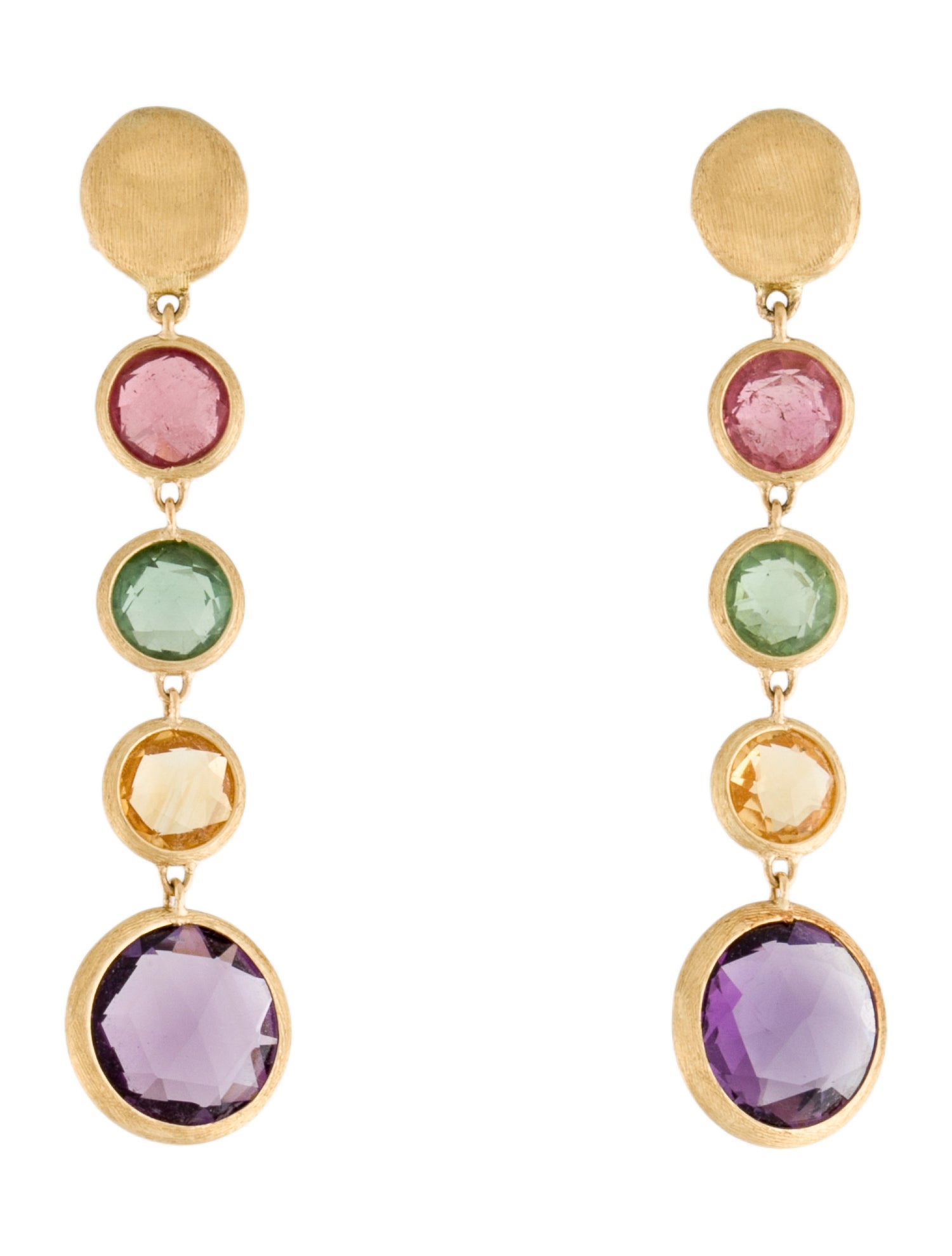 Marco Bicego 18K Multistone Jaipur Drop Earrings