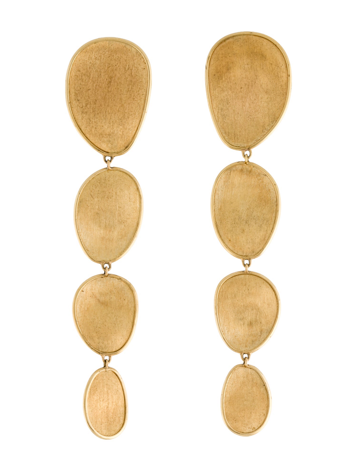 Marco Bicego 18K Lunaria Graduated Drop Earrings