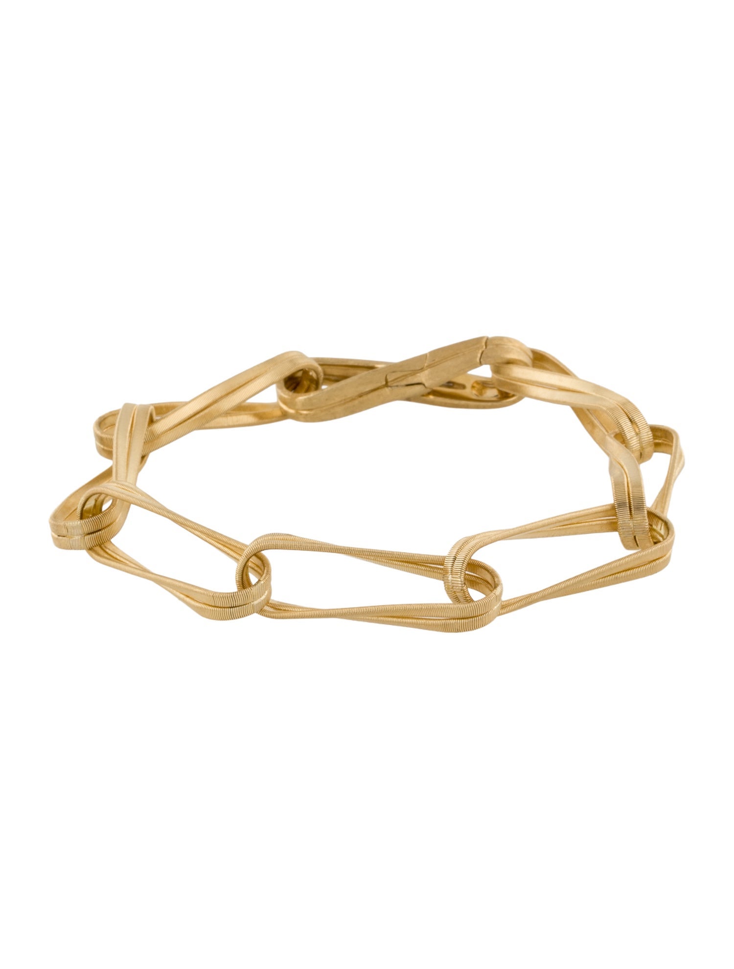Marco Bicego 18K Twisted Double Coil Link Bracelet