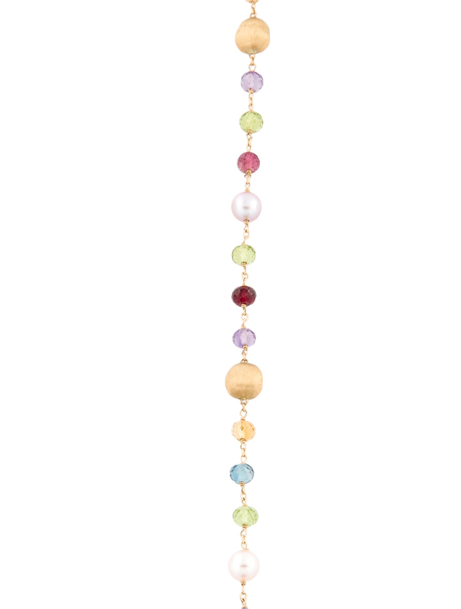 Marco Bicego 18K Multistone & Pearl Long Necklace
