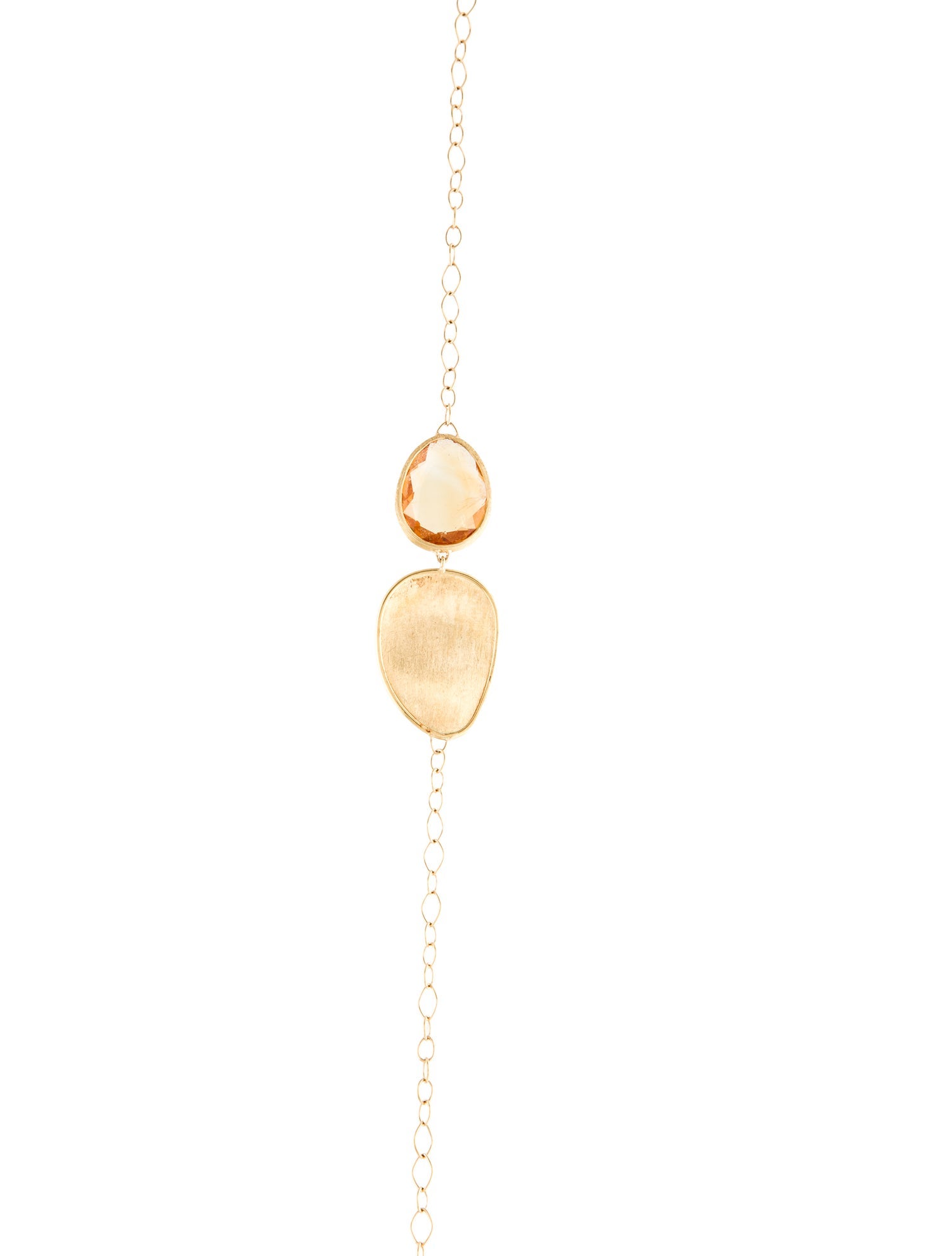 Marco Bicego 18K Citrine Lunaria Station Necklace