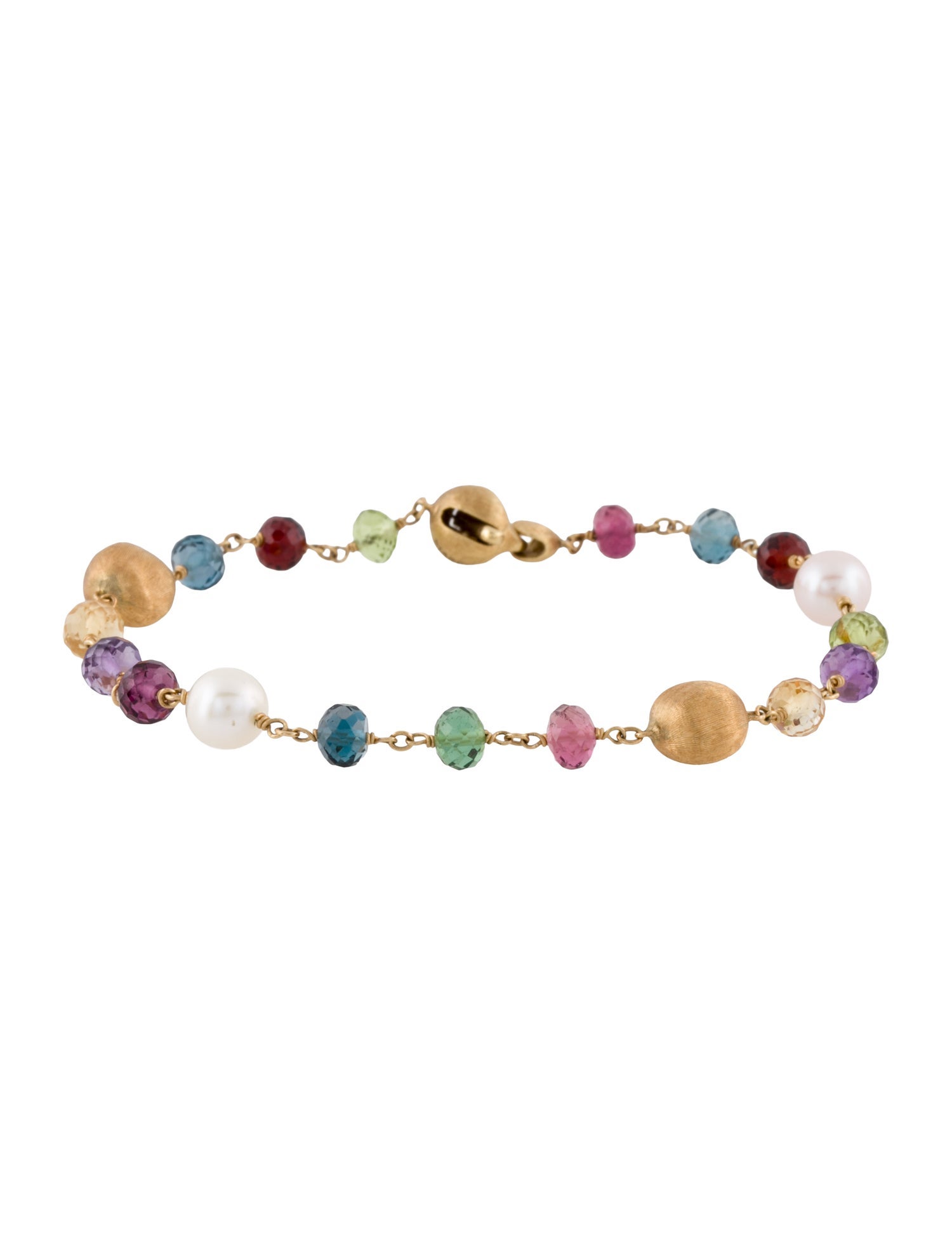 Marco Bicego 18K Pearl & Multistone Paradise Bracelet