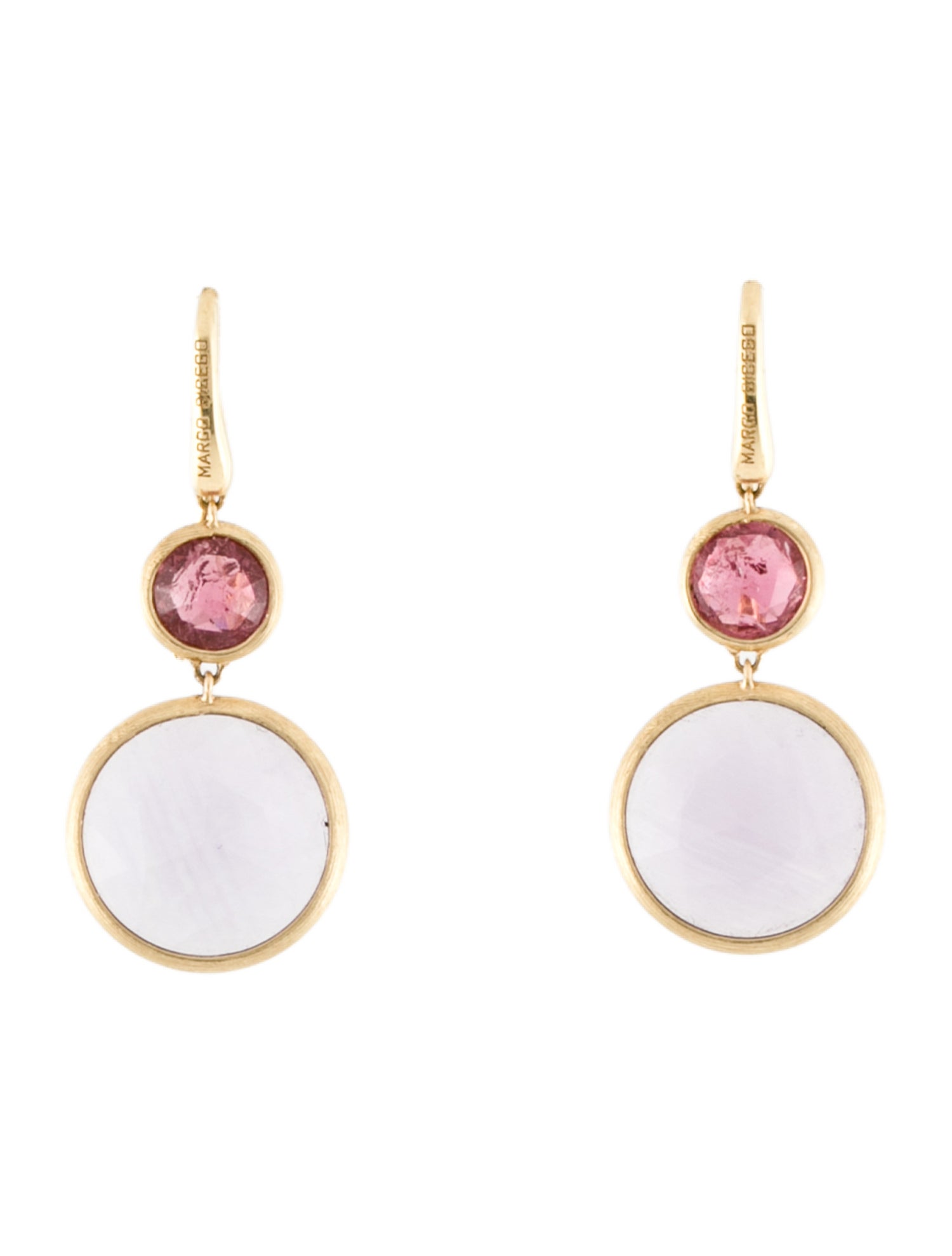 Marco Bicego 18K Amethyst & Tourmaline Jaipur Color Drop Earrings