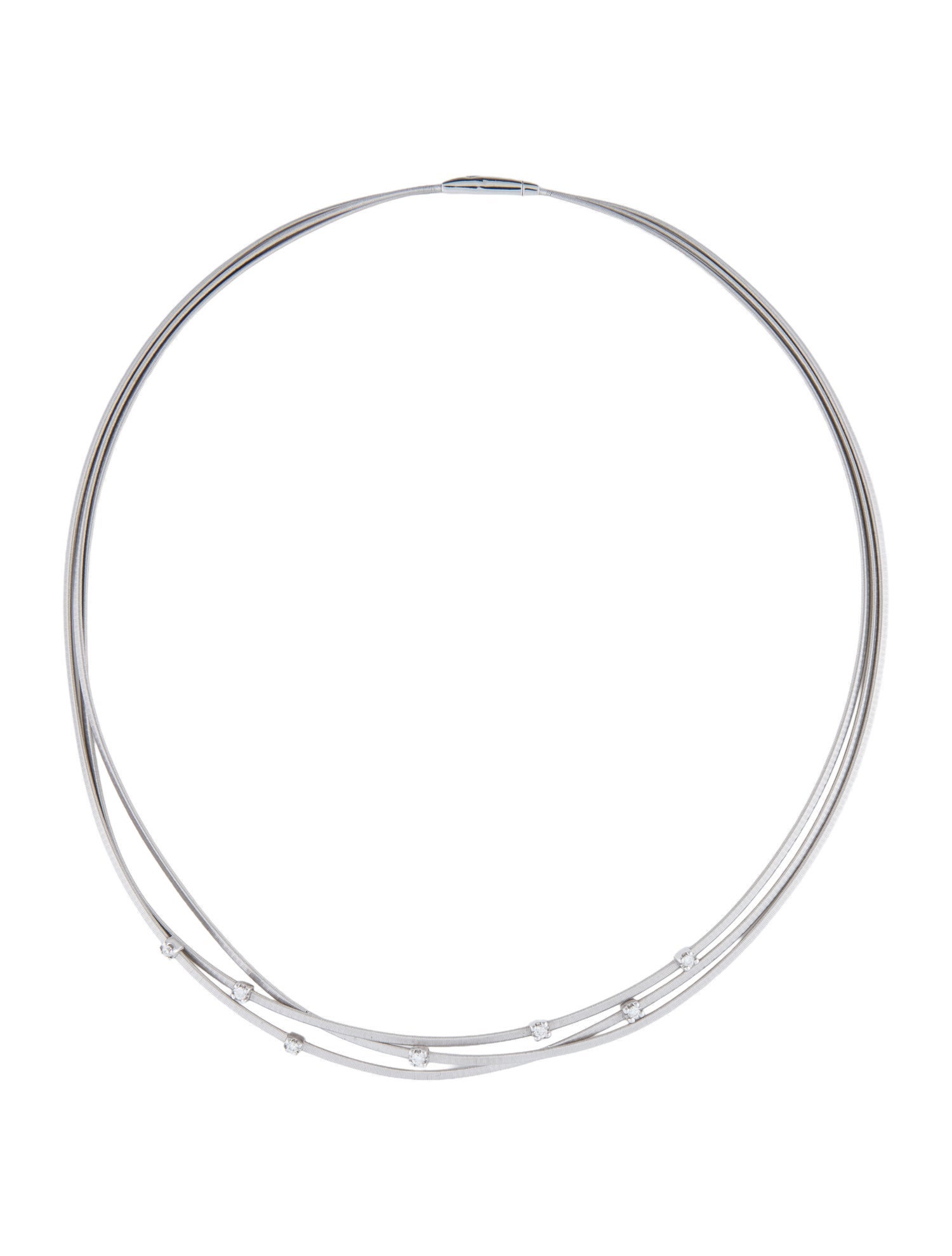 Marco Bicego 18K Diamond Goa Three Strand Necklace