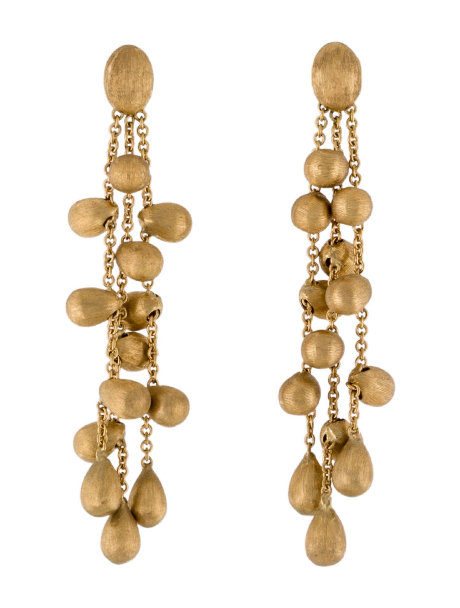 Marco Bicego 18K Siviglia Three-Strand Drop Earrings