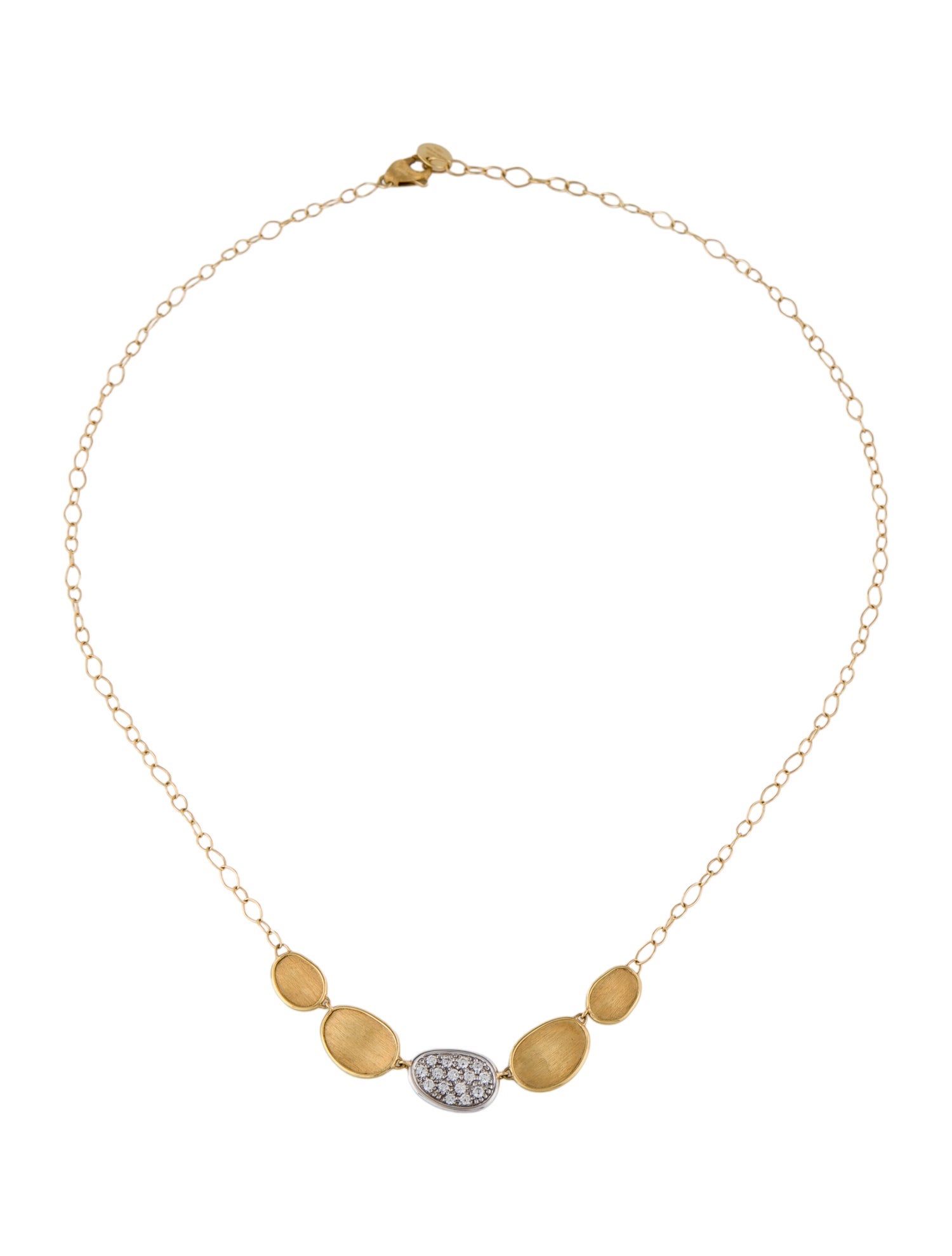 Marco Bicego 18K Diamond Lunaria Frontal Necklace