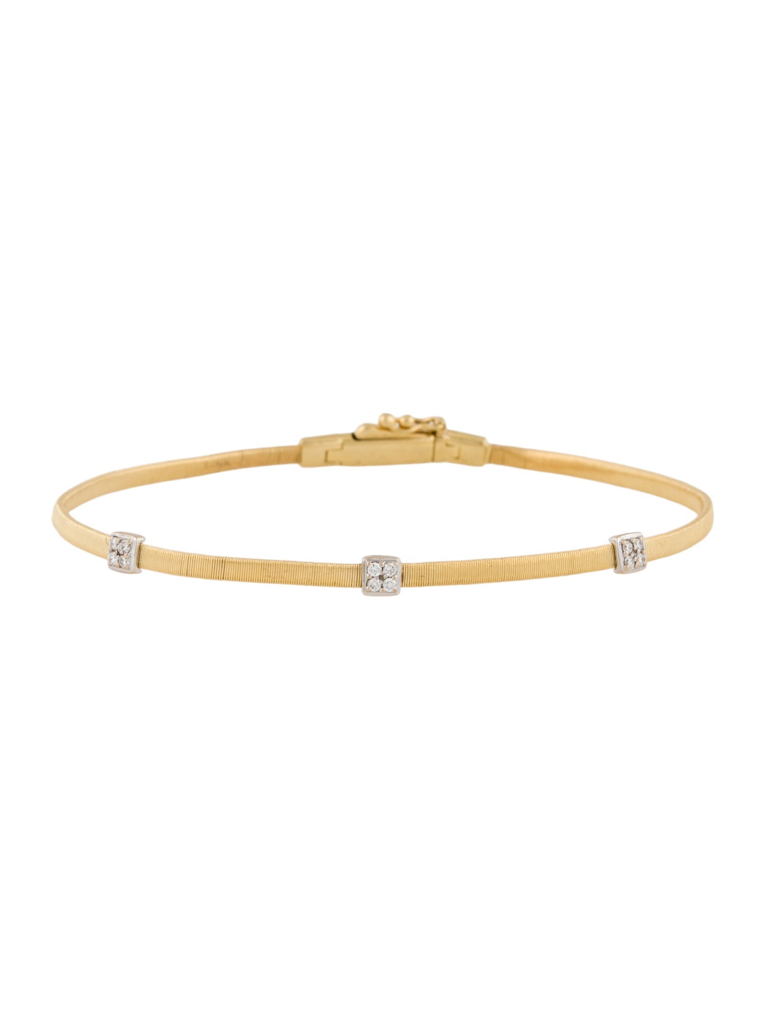Marco Bicego 18K Diamond Masai Station Bracelet
