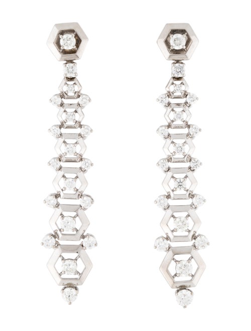 Maria Canale 18K 3.18ctw Diamond Hexagon Stiletto