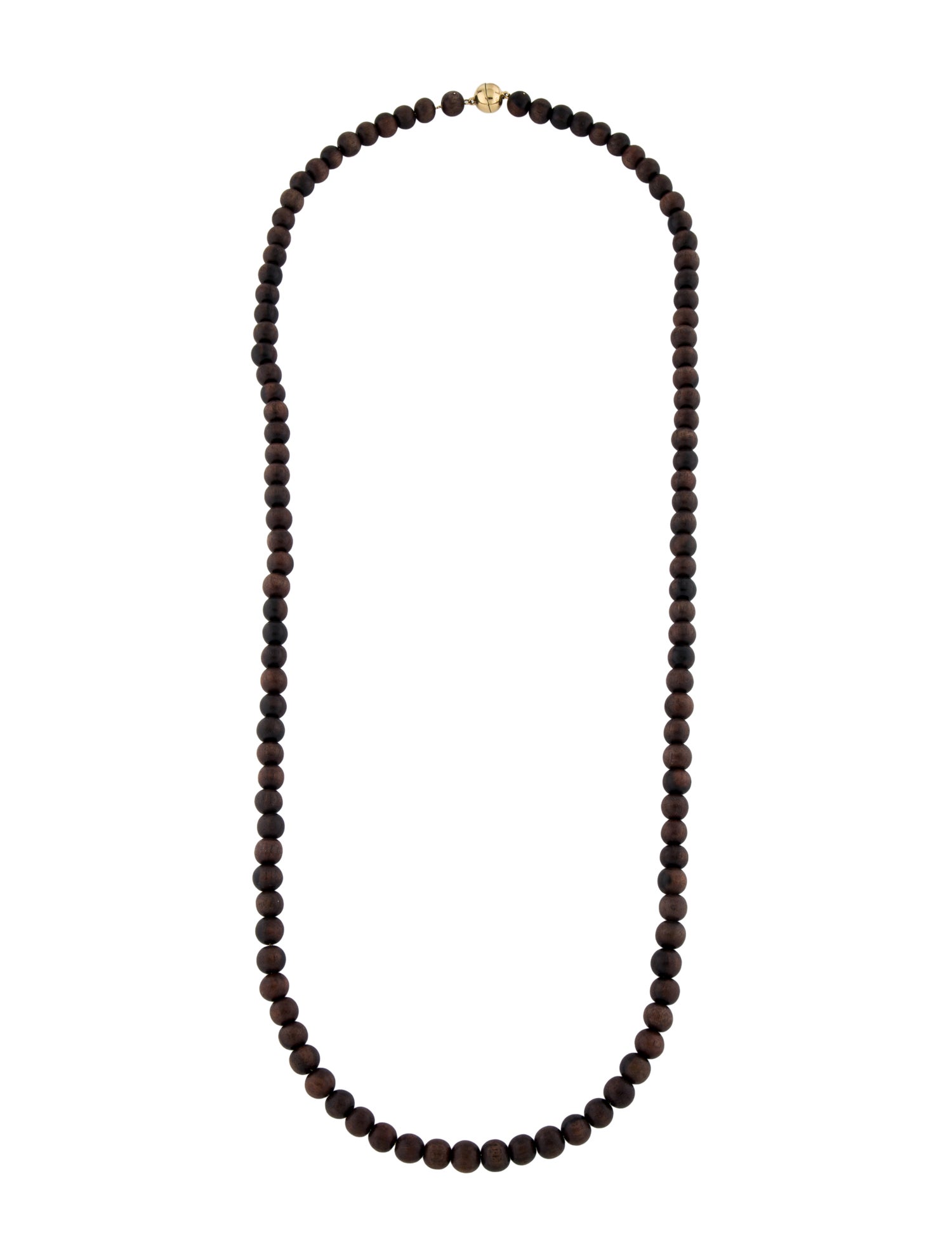 Maria Canale 18K Wood Bead Voyager Necklace