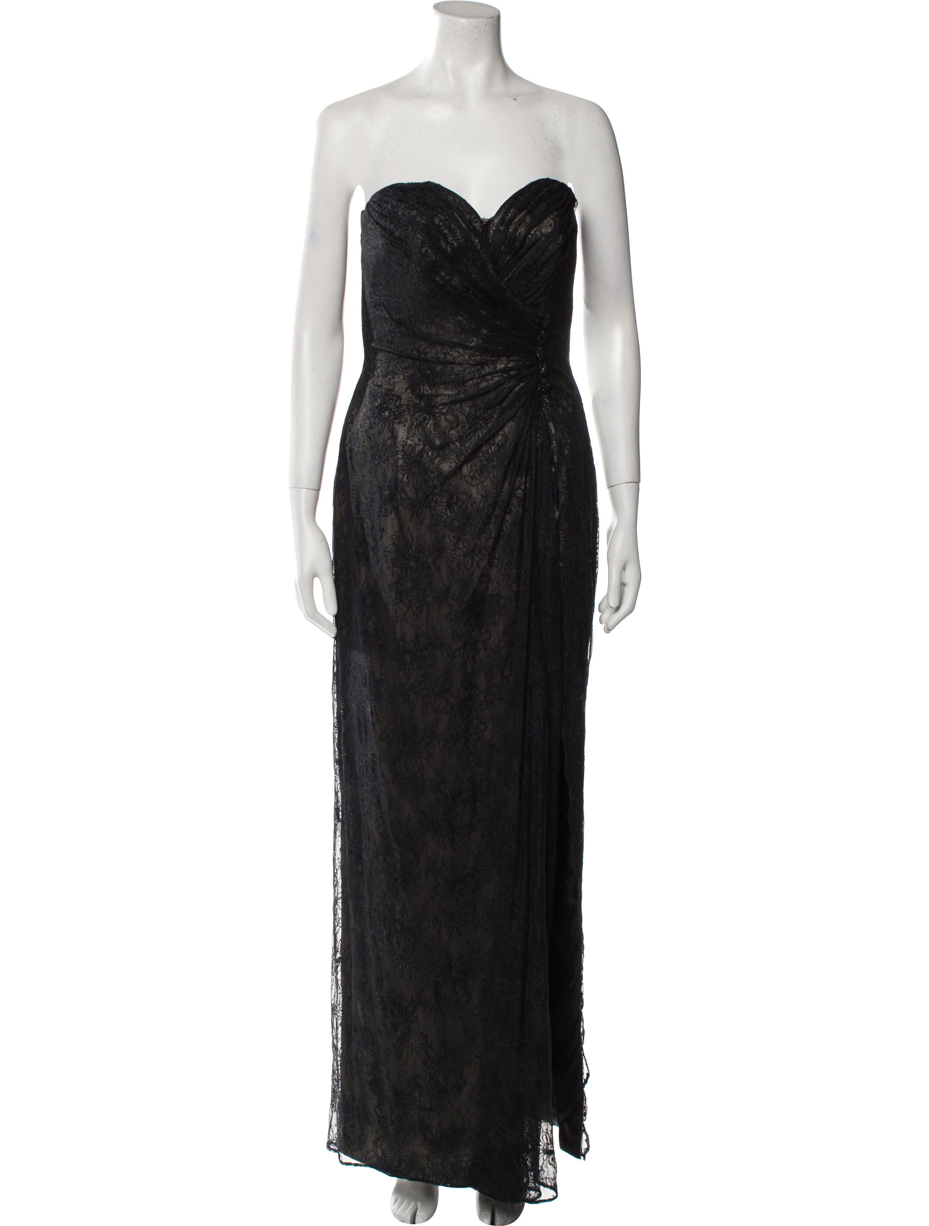 Michael Casey Strapless Long Dress